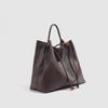 Large-capacity women's bag 2025 new model casual retro high-quality soft leather commuter bag fashionable shoulder tote bag