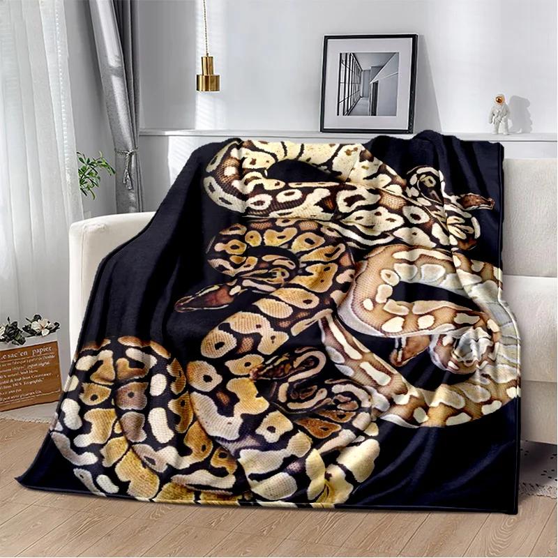 Soft Gothic Snake Serpent Python Viper Blanket for Bed Sofa Picnic Travel Office Cover Kids Gift Throw Blanket