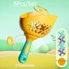 Flying Saucers Disc Launcher Kids Flying Toys Pull String Throw Catch Outdoor Sport Propeller Children Toys Gift for Boys Girls