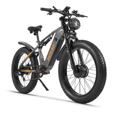 RICH BIT C01 Elektrische Mountainbike, 48V 20AH Batterij, Volledige Vering, Shimano 7-Speed