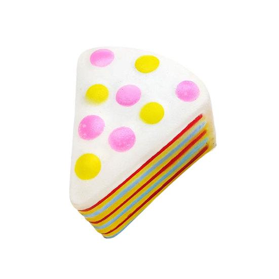Cake Squeeze Toy Slow Rising Fidget Sensory Toy Simulation Cream Cake Slice 1pc