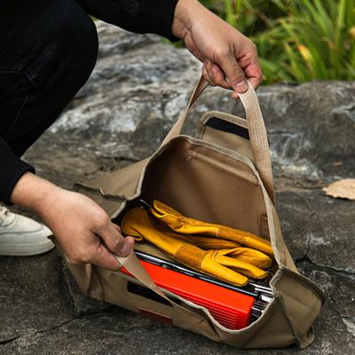 Outdoor Tent Stake Storage Bag with Handle Waterproof Hiking Hunting Camping Tools Tent Peg Nail Windproof Rope Accessories Organizer Pouch