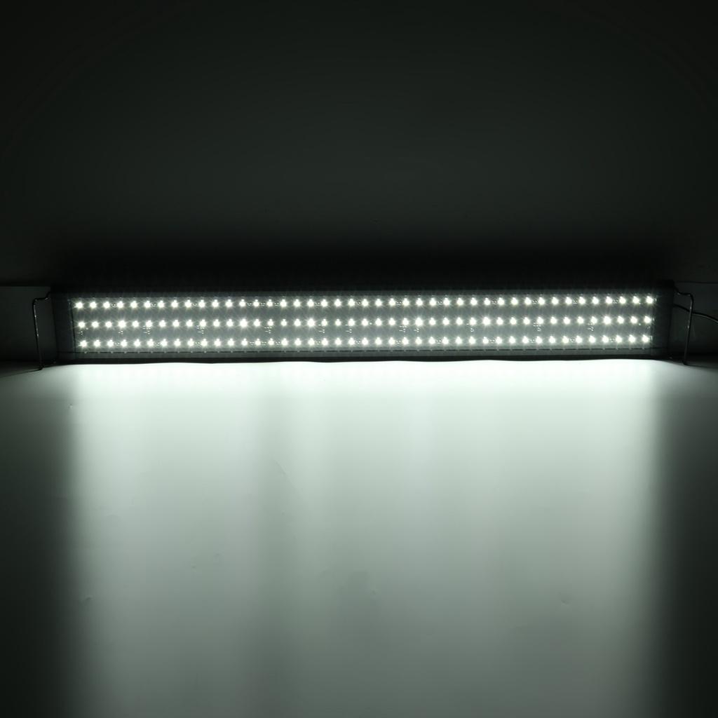Superschlanke LED-Aquariumbeleuchtung, Wasserpflanzenlicht, ausziehbare, wasserdichte Clip-on-Lampe für 40–130 cm große Fische, 30/40/60/90 cm, 18/23/30 W