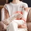 Multicolor Round-neck Sweater for Women Loose Korean-style Pullover Fashionable Top Plus-size Knitted Sweater