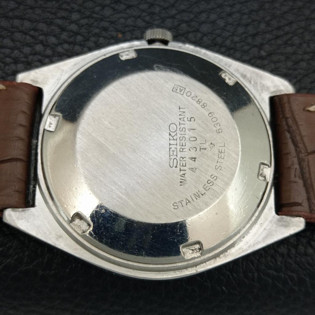 VINTAGE SEIKO 5 AUTOMATIC 6309A JAPAN MENS GREEN COLOR DIAL WATCH A708334-1
