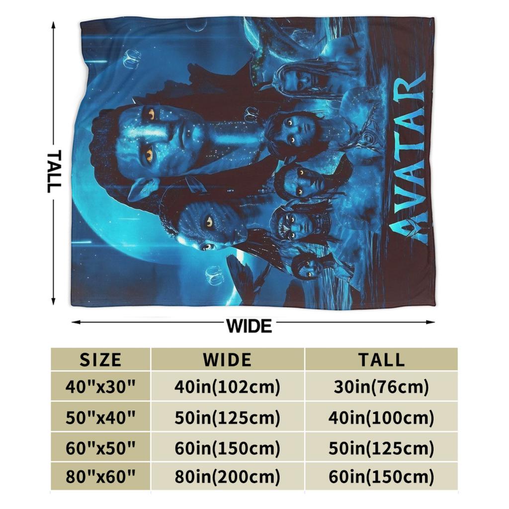 Films Avatar Blankets Quality Warm Soft Bedding Throws Winter Children Outdoor Street Trend Bedspread