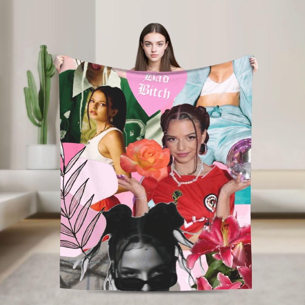 2025 Nina Chuba Cool Blankets Super Soft Funny Plush Throw Blanket For Couch Chair Picnic Flannel Bedspread Bed Cover