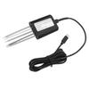 Soil NPK Sensor, 7 In 1 Intelligent Soil Nutrient Fertilizer Tester Probe, Portable USB Temperature Humidity Detector, for Greenhouse, Garden