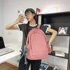 Sommer Neu Nylon Einfarbig Doppelreißverschluss Studentenrucksack Mode Lässig Paar Rucksack