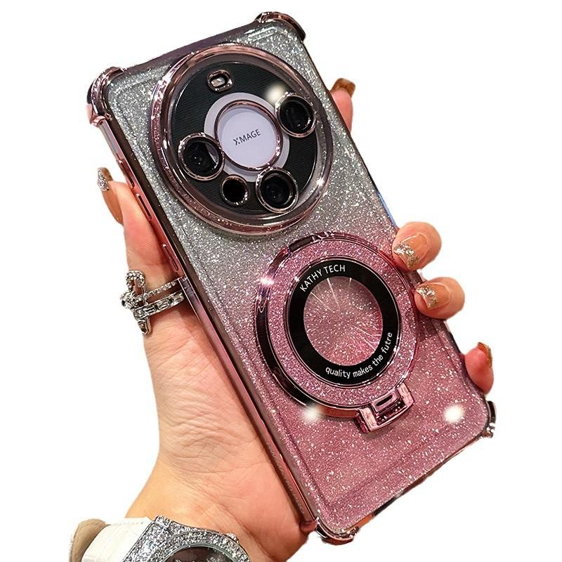 Huawei mate81Pro mobile phone case mate11 lens film mate11 glitter bracket anti-drop protective case