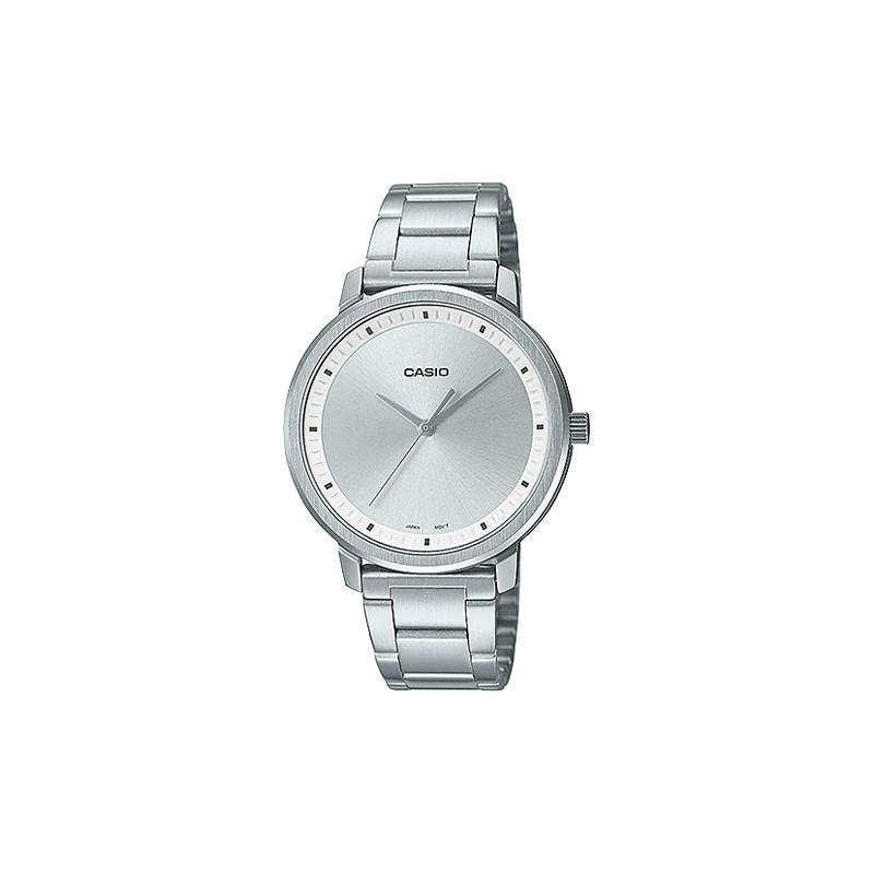 

Casio STANDARD series waterproof quartz movement stainless steel strap Japanese and Korean watch women s watch silver dial LTP-B115D-7EV