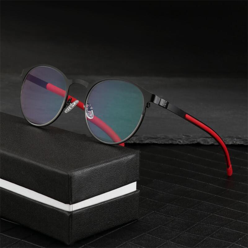 Retro Design Outdoor Sun Discoloration Reading Glasses Women Men Metal Sport Round Farsighted Eyeglasses 0 +25 +50 +75 To +600