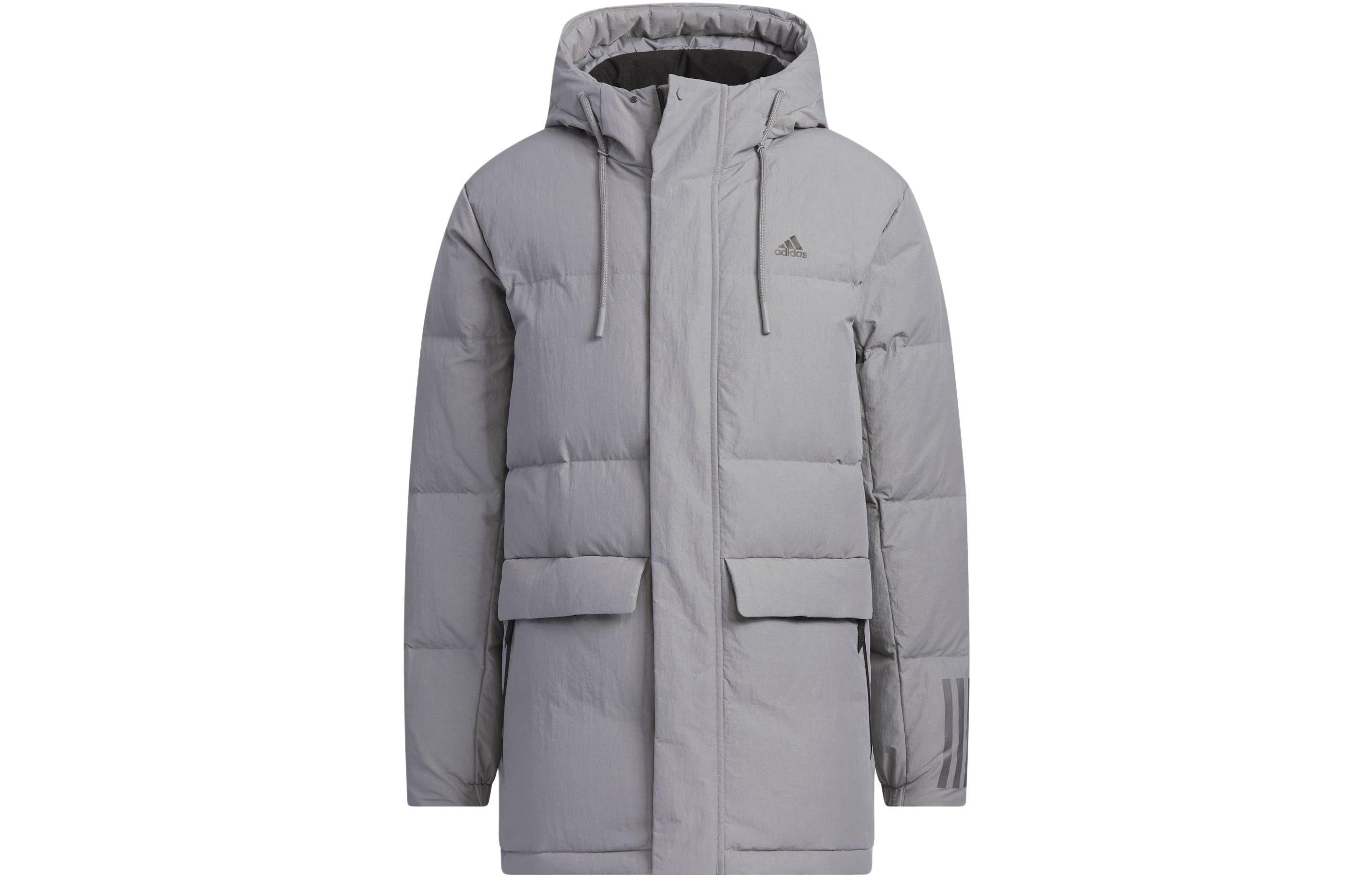 Adidas Daily DOWN MID LENGTH JACKET Down Jacket Men s Gray IL8924 S