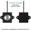 6pcs 3 Watt 8 Ohm Mini Speaker 8ohm 3w Loudspeaker Full-Range Cavity Micro Speakers with Separating Interface 3.3V 5V for Small Electronic Projects