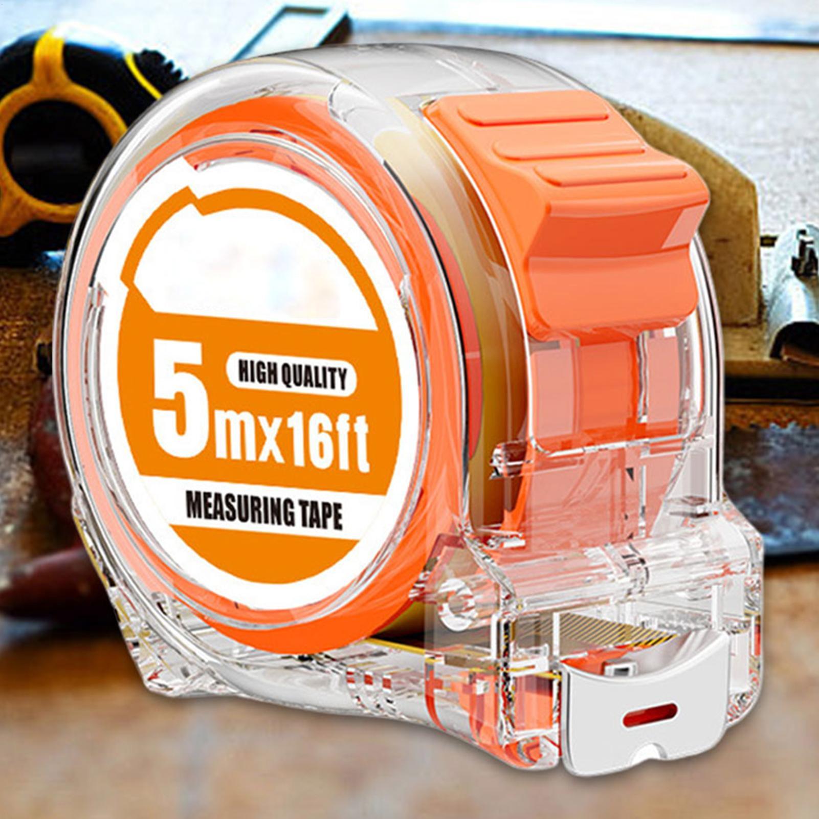 

Heavy Duty Tape Measure Sturdy Measuring Ruler Tape Tool Metric and Inch Compact 16.4Ft Precise Clear Ruler for Carpenter China Mainland
