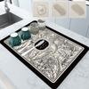 Pad Drain Kitchen Placemat Kitchen Accessories Decorative Draining Mat Coaster Decorations Absorbent Kitchen Mat Coffee Plate