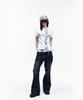 AAKAM Mosaic Cross Half Top (White)