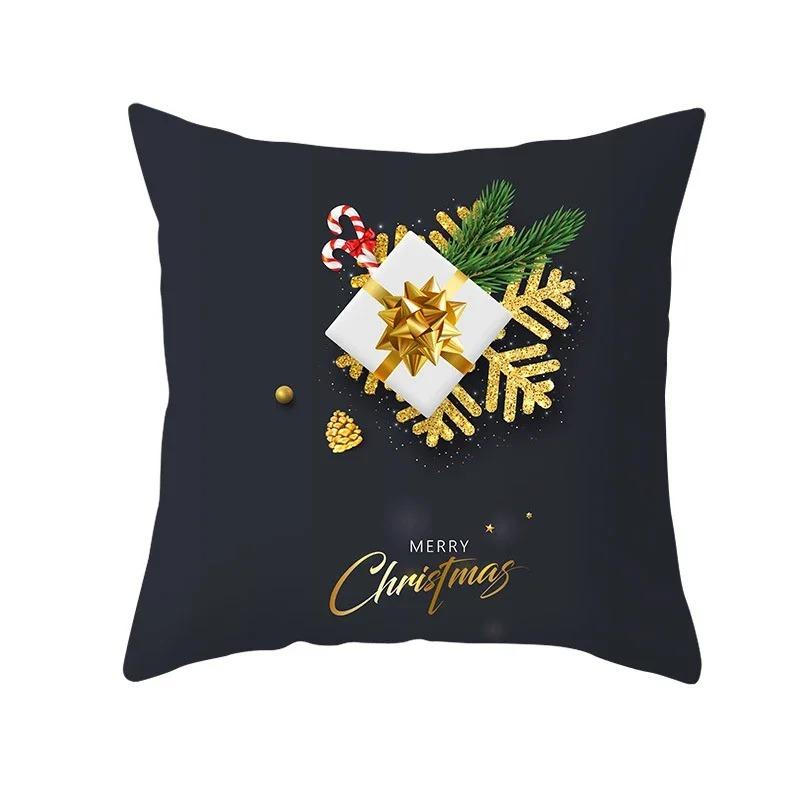 Christmas Themed Pillowcases Car Accessories Office Santa Claus Living Room Sofa Home Pillowcases