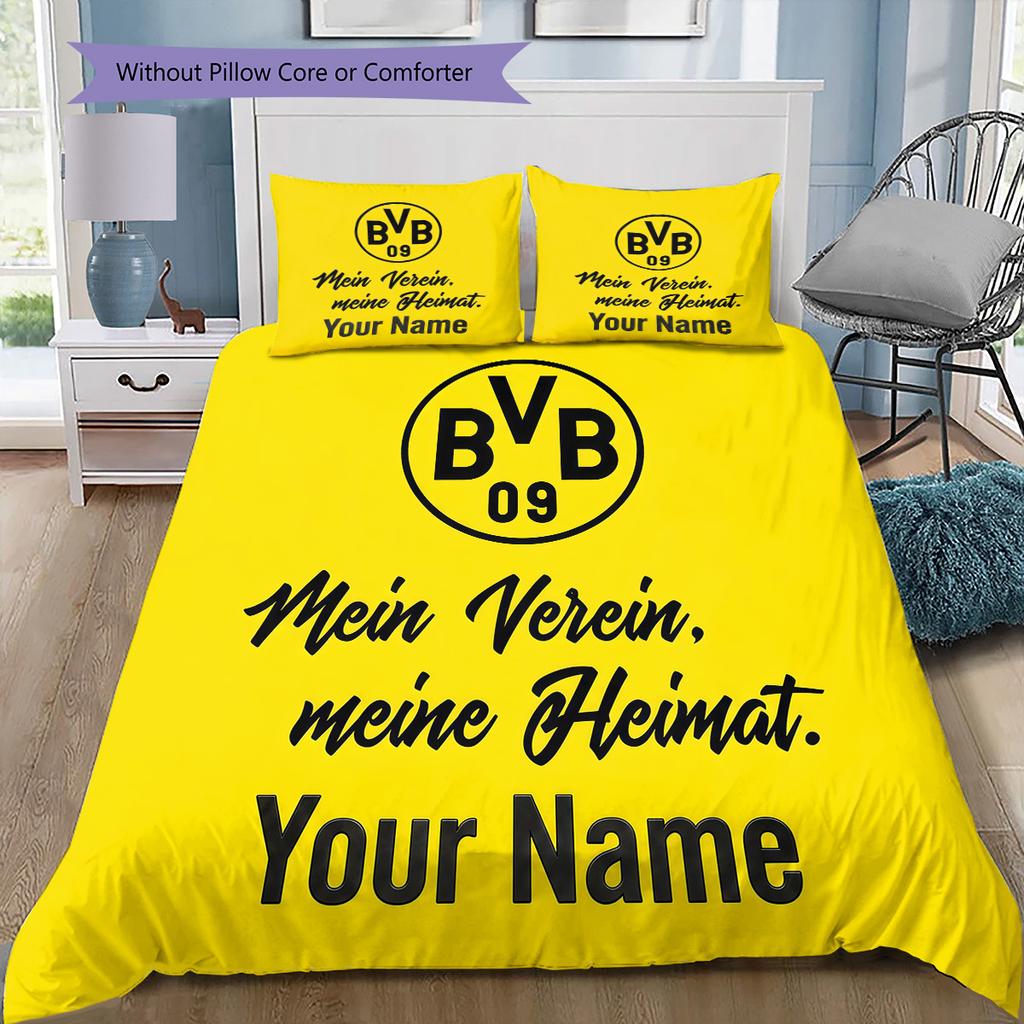 Custom Name BVB Bedding,Quilt Set Quilt Cover Pillowcase Home Birthday Gift(1 * Duvet Cover + 2 * Pillowcase, Without Core) -HE39