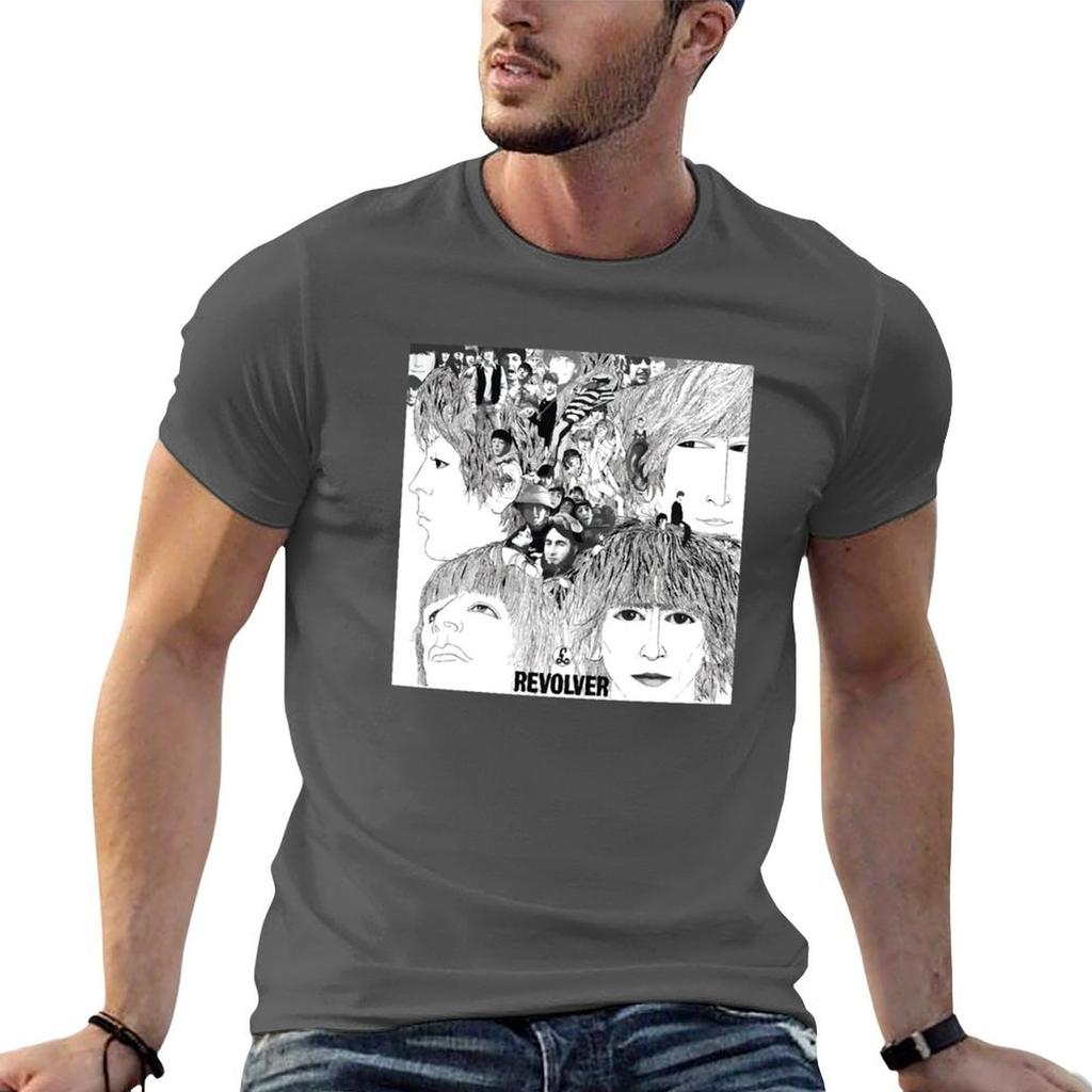 Revolver Album Cover TShirt Unisex t shirt designer cotton t shirts high quality Unisexs graphic t shirts Tshirt
