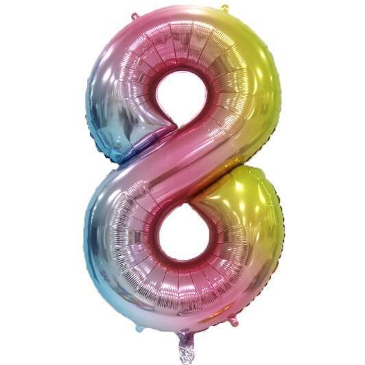 Thin Body 40-Inch Large Digital Aluminum Film Balloon 42-Inch Digital Balloon Birthday Party Decoration Helium Balloon Floating In The Air