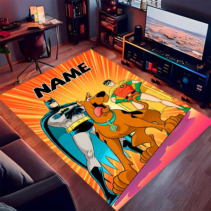 Custom Personalization Scooby-Doo Print Area Rug - Soft, Washable Non-Slip Indoor Mat,Living Room,Home&Office Decorative Rug