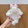 Lop-Eared Rabbit Plush Keychain: Cute Cartoon Pendant and Ornament