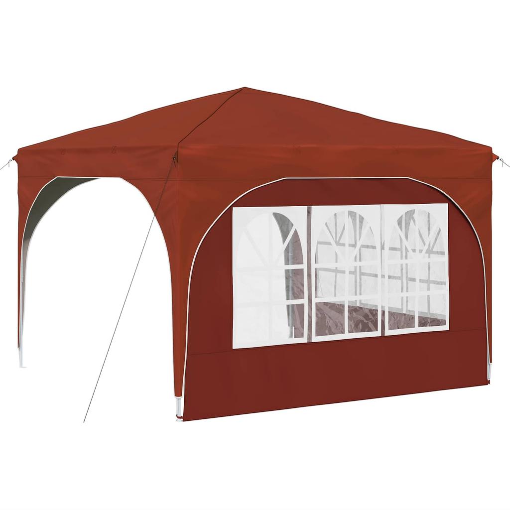Pop Up Party Tent 290 X 290 X 245 Cm Terracotta