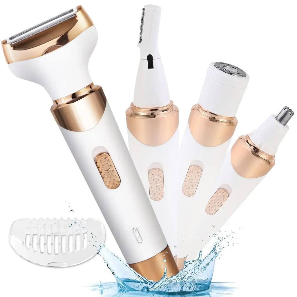 4 In 1 Portable Electric Haircut Trimmer Epilator Woman Facial Intimate Area for Body Hair Removal Gifts For Women
