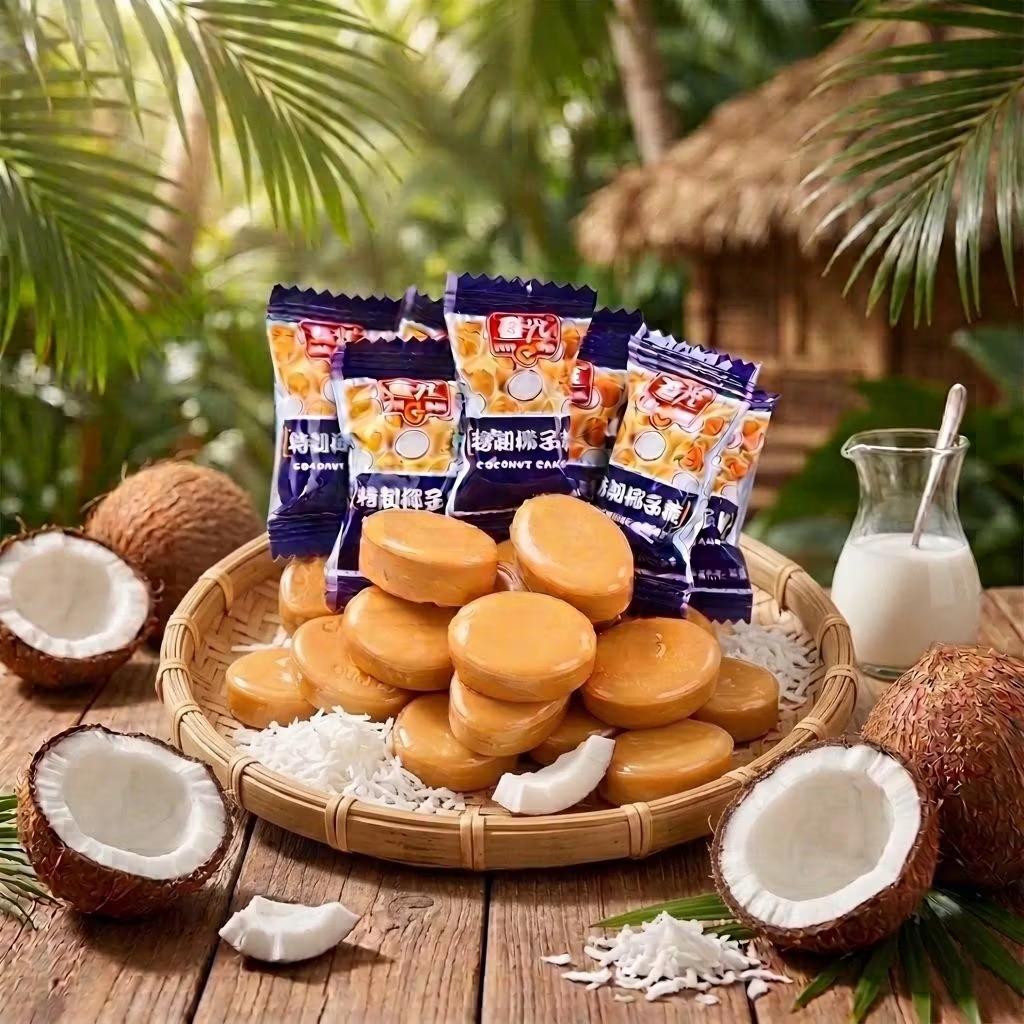 Coconut candy bulk wedding candy Hainan specialty durian candy hard candy wholesale leisure candy small food