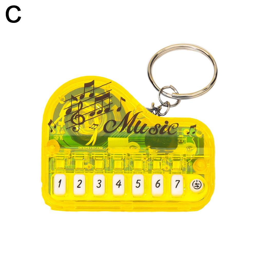Mini Electronic Keyboard Keychain Portable Musical Instrument Toy Piano Keychain Mini Real Working Finger Piano Keychain