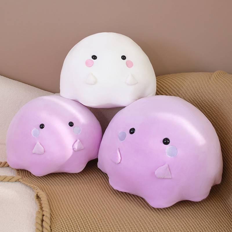 Soft And Cute Ghost Bunny Plush Toy For Kids Purple And White Customizable Design Perfect Birthday Gift Characters)