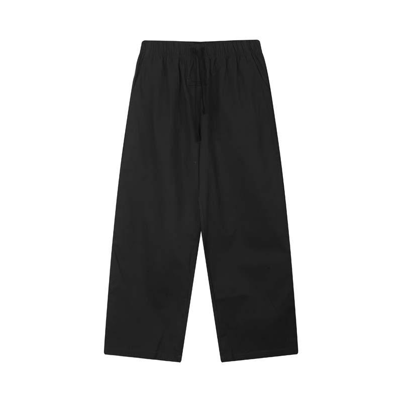 24SS New FOG Main Line Solid Color Nylon Drawstring Trousers Straight Casual Wide-leg Trousers Men and Women of the Same High Street Autumn