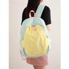 Schoolbag wholesale simple contrasting color women 1011 new autumn and winter college student commuting schoolbag junior high school student backpack 
