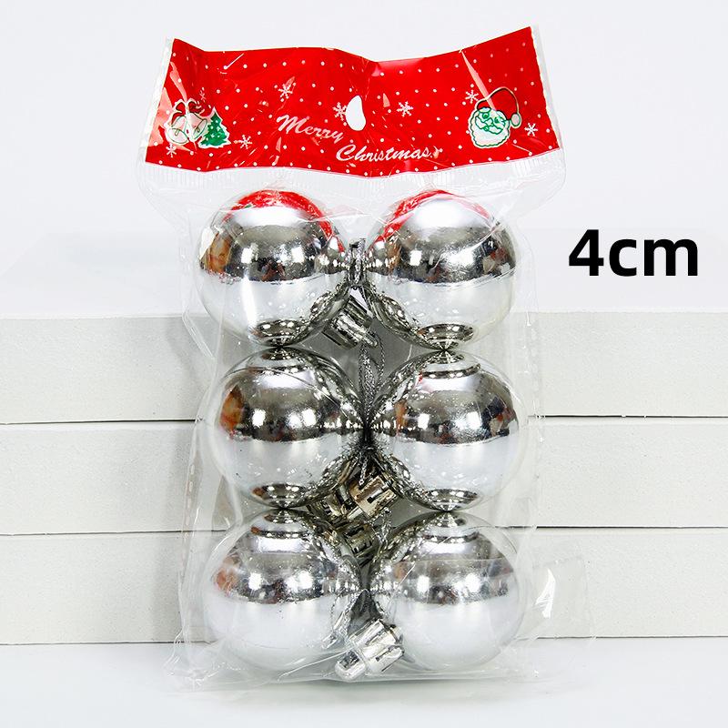 Large and Small Shiny Christmas Ball Tree Decorations