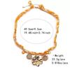 European & American Style Dopamine Color Silk Scarf Necklace with Christmas Bow and Multi-Pendant.