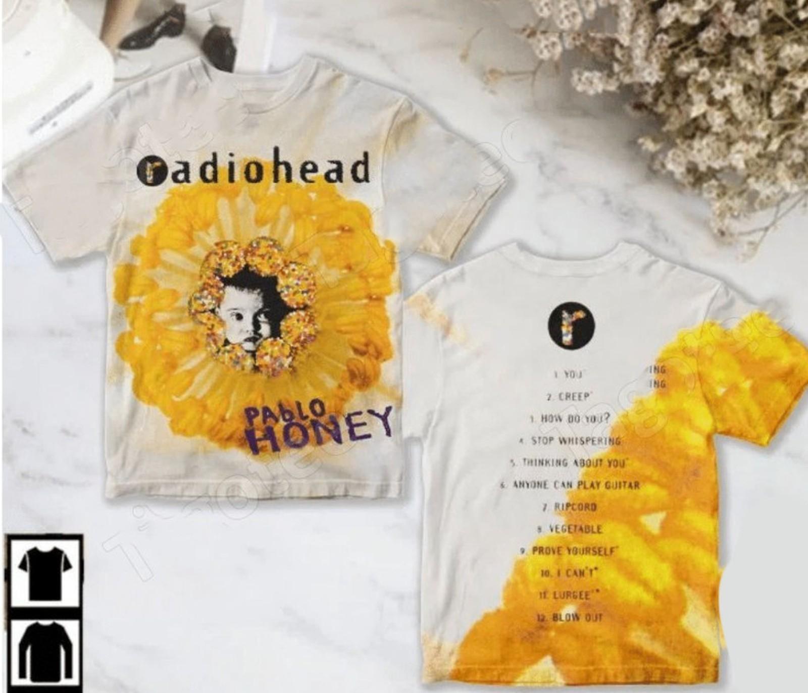 Radiohead Pablo Honey Album Cover AOP 3D T-shirt S