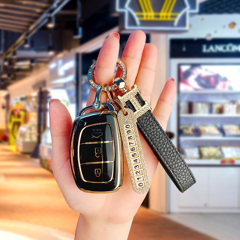 Unisex Key Case for Hyundai ix35, Elantra, Tucson, Mistra, and Sonata