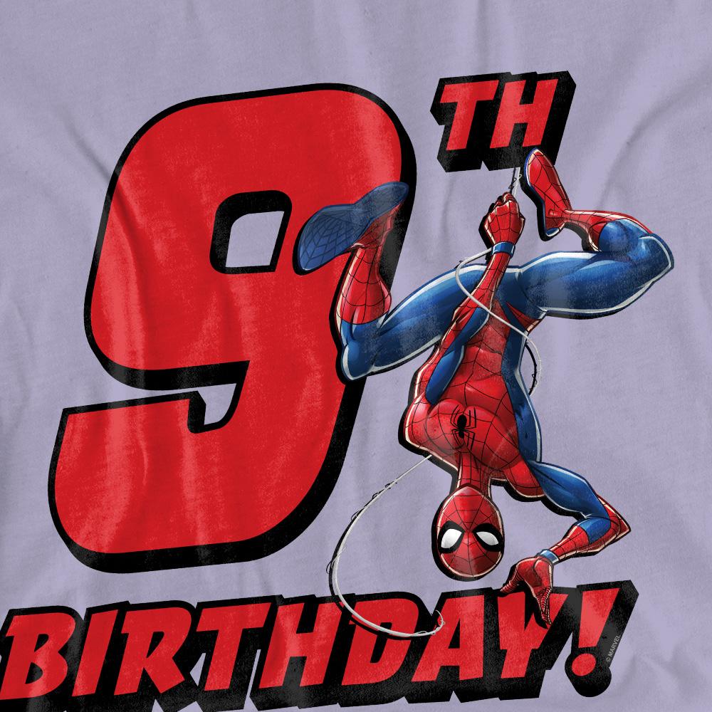 Spider-Man Womens/Ladies 9th Birthday T-Shirt