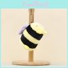 Adorable Bee Plush Doll Keyring With Short Pile Fabric For Kids And Collectors