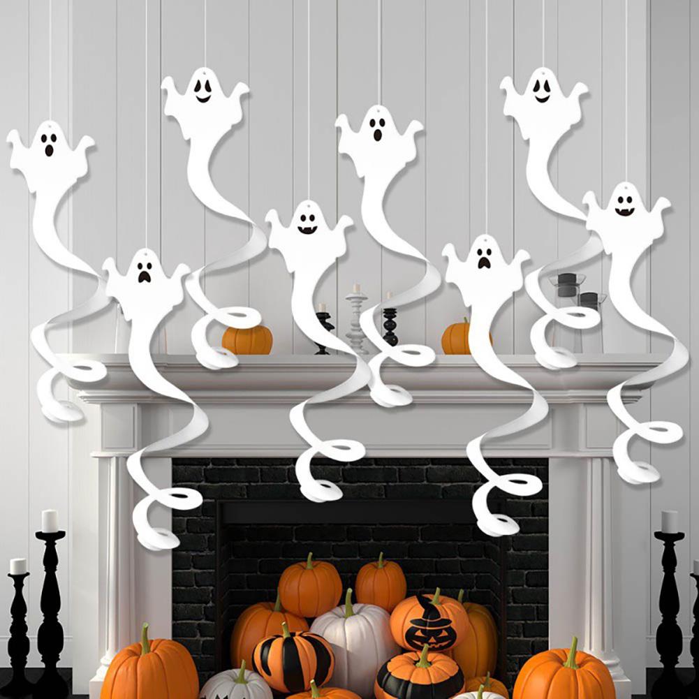 Halloween Spiralhänge-Deko Spukhaus-Requisite Gruselige Hängeornamente Geist Innen-/Außen-Halloween-Deko