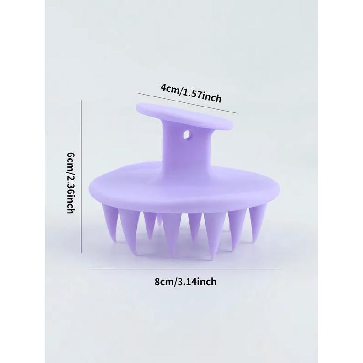 1pc Silicone Shampoo Brush Body Massage Brush Bath Shower Brush Salon Hairdressing Tool Scalp Massage Comb Hair Washing Comb