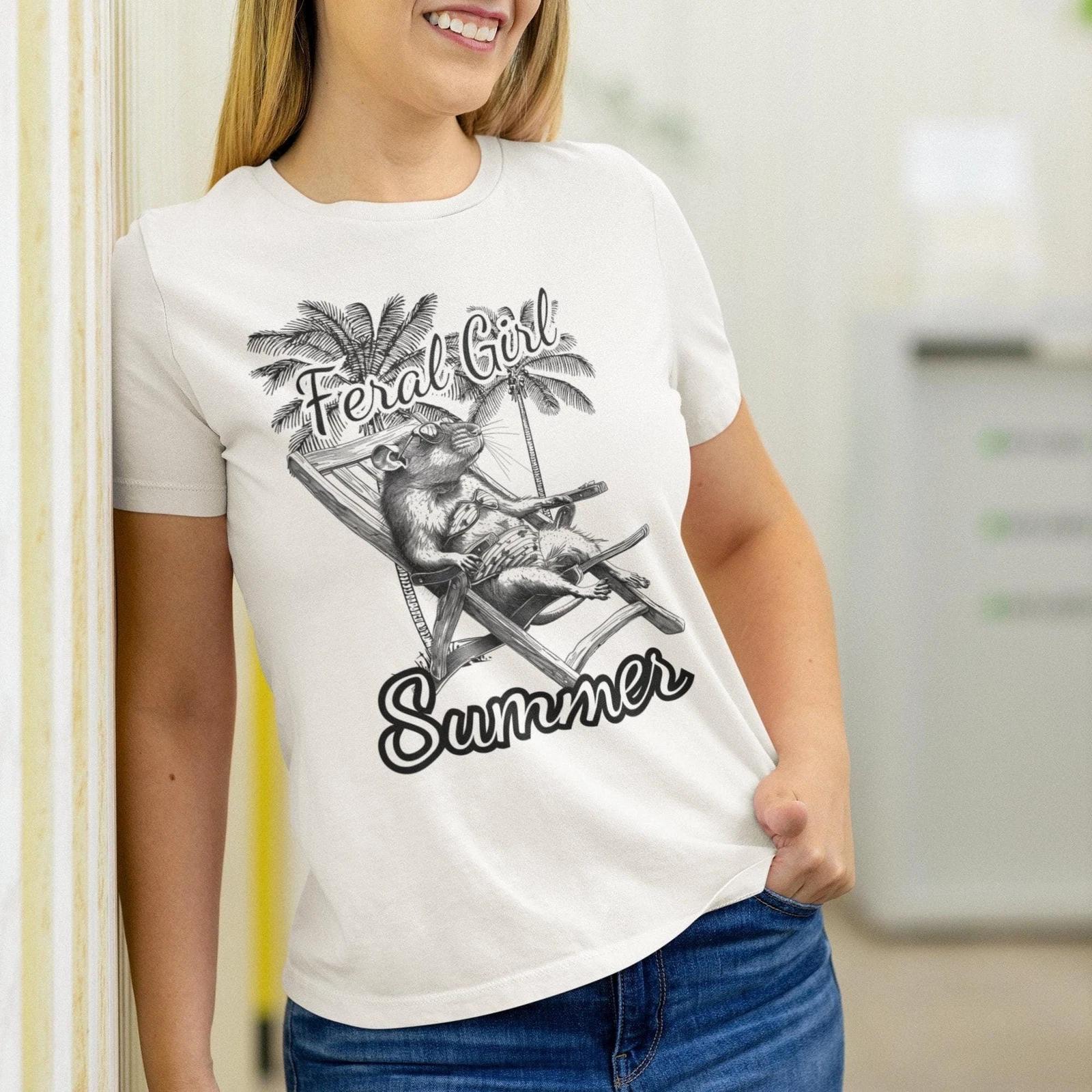 Feral Girl Summer Rat Shirt L