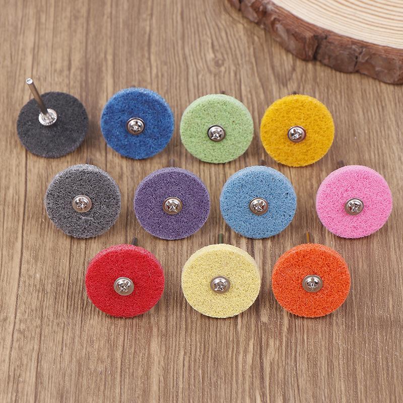 2/11Pcs Abrasive Polishing Disc Set 3/32''-2.35Mm Shank For Cleaning Sanding Rust Removal Deburring Metal Wood Stone