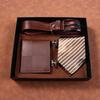 Valentine's Day Business Gift Set Men's Watch Sunglasses Belt Wallet Christmas Gift Set Quartz Watch Set for Men