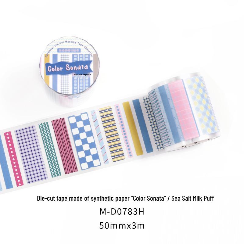 Letter Lover: Japanese Geometric Die-Cut Decorative Tape for Journaling