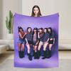 Girl Group K-Katseye Blanket  Warm Soft Novelty Plush Throw Blanket For Boy Girl Couch Chair Flannel Bedspread Bed Cover
