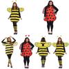 Bee And Ladybug Costume Set With Wings For Childrens Halloween Cosplay Party Fun