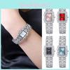 Elegant Roman Style Women's Watch With Sparkling Accents And Alloy Band