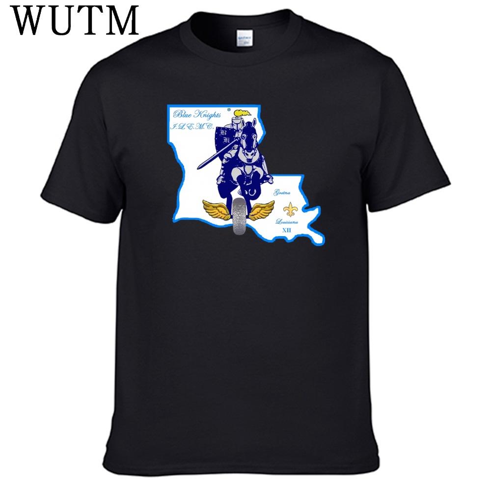 Blue Knights T Shirt 100 Cotton Men Shirt